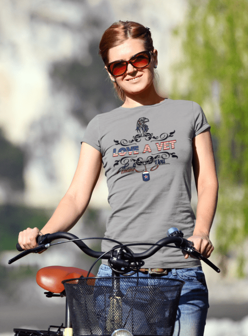 love a vet womens short sleeve shirt