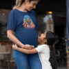 Maternity short sleeve - american eagle head in red, white and blue - american pride