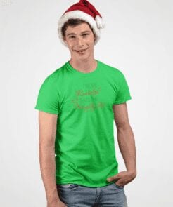 rudolph eats the naughty list men's t-shirt