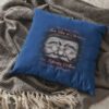 he sees you when youre sleeping blue pillow cover