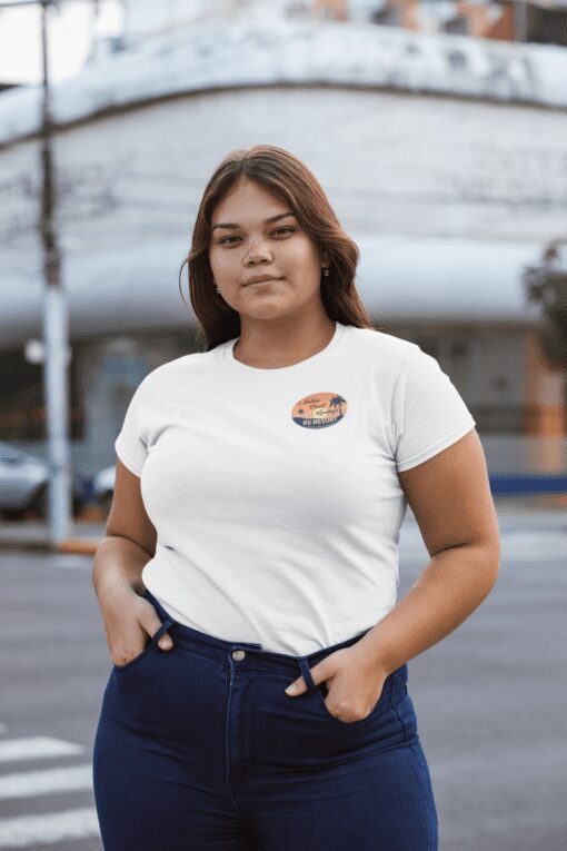 Nature coast landings RV resort unisex short sleeve shirt - left chest logo white