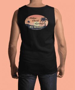 Nature coast landings unisex jersey muscle tank back logo black